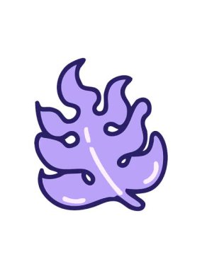 Brezilya bölgesi canavar bitki yaprağının hareketli animasyonu