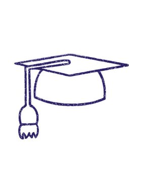 Mezuniyet Kapağı Kömür Çiziminin Kıvrımlı Hareketli Canlandırması