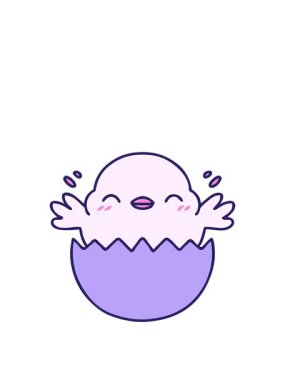 Yumurta kabuğundan çıkan sevimli yavru kuşun animasyonunu genişletiyorum.