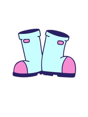 Çizmeli Wellington çizmelerinin yükseliş ve yüzme animasyonu