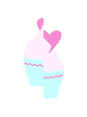 Sevgililer Günü pastasının bölünen hareketli animasyonu