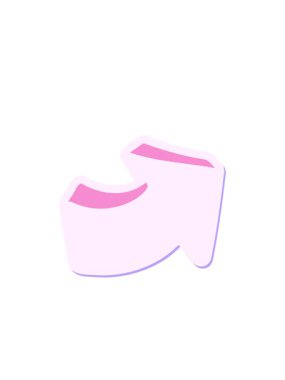 Yanıp sönen radyal çizgiler ok etiketini gösteren çizgi film animasyonu