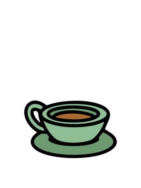 Geleneksel Brezilya kahvesi hareketli animasyonu