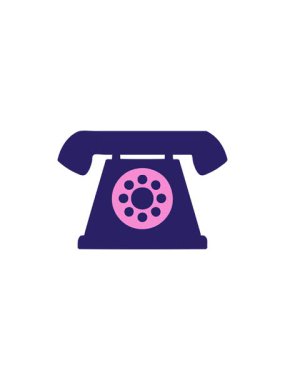 Eski tarz telefon karikatürünün radyoaktif parlayan animasyonu