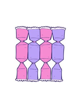 Çizgi film krakerinin dönen hareketli animasyonu