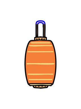 Geleneksel Japon kağıt fenerinin animasyonunu çalıştırın.