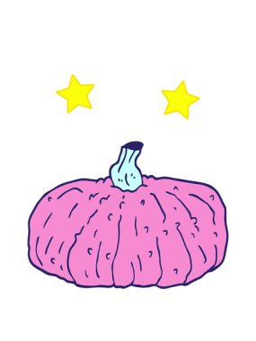 dönen yıldız çizgi film animasyonu karalama balkabağı