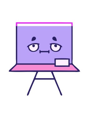 bir karatahta karikatürünün canlandırmasını çalıştır