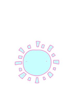 Güneş çiziminin zıplama hareketi animasyonu