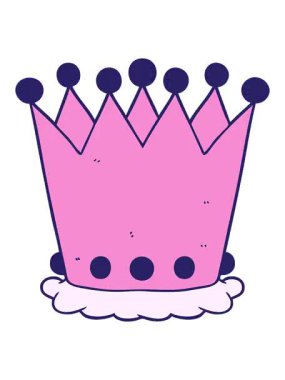 çizgi film taçlarının canlandırma efektlerini görüntüle