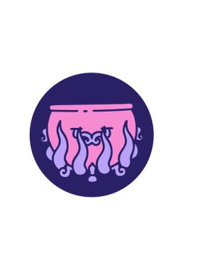 Yanan kazanın yatay titreşimli animasyonu