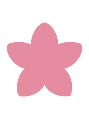 Geleneksel Japon çiçek şeklinin sallanan animasyonu