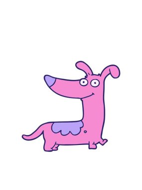 köpek karalamalarının hareketli animasyonu