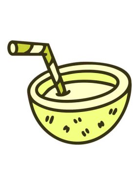 Brezilya cocoloco brezilya kokteyl çiziminin renk değişimi