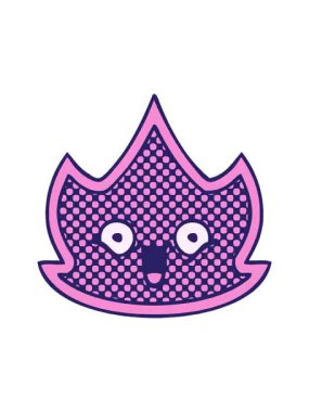 Bir ateş dizaynının çizgi filminin canlandırmasını renklendir