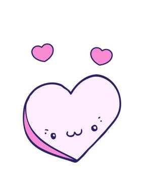 dönen kalpler çizgi film animasyonu yüzlü aşk kalbi