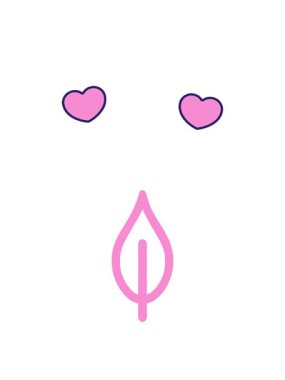 doğal yaprak sembolünün dönen kalp animasyonu