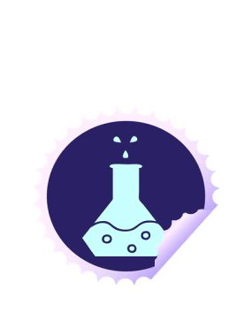 Bir bilim deneyinin dairesel kabuk soyma etiketi karikatürünün animasyonunu genişletiyor.