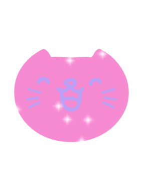 Kedi suratının parıltı efekti