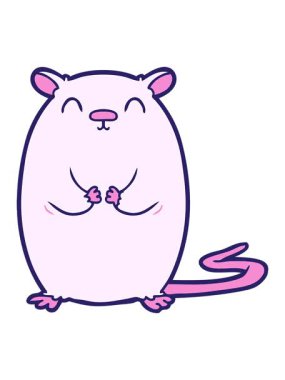 Çizgi film faresinin ışık efekti animasyonu