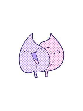 Komik çizgi film yapraklarının yıldız patlaması etkisi animasyonu