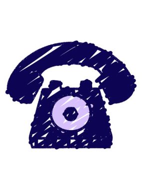 Telefon Tebeşiri Çiziminin neon ışık efekti canlandırması