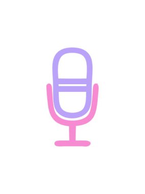 Mikrofon kayıt simgesi simgesinin dikkat çekici canlandırması