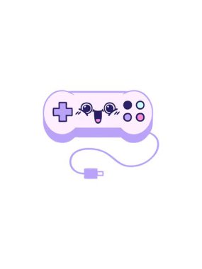 Bir oyun denetleyicisinin çizgi filminin gösterişli satış animasyonu