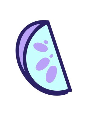 Bir dilim Brezilya limon çizgi filminin hareketli animasyonu