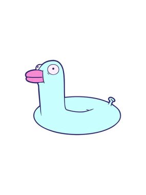 Yıldız patlaması etkisi çizgi film şamandırasının animasyonu