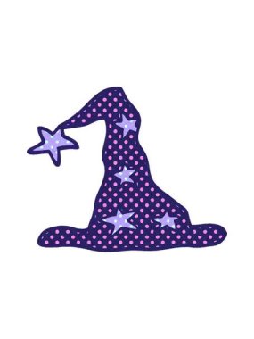 shivering motion animation of cartoon doodle wizard hat