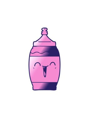 Mutlu spor içeceklerinin hareketli animasyonları.