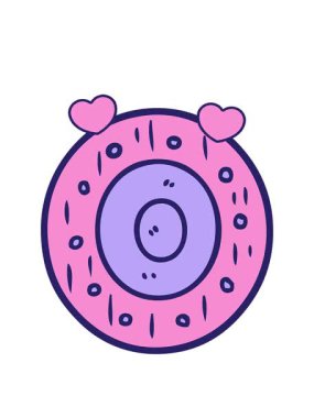 dönen kalpler çizgi film kalkanının animasyonu