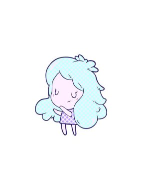 Güzel çizgi film kızlarının gösterişli satış animasyonları.