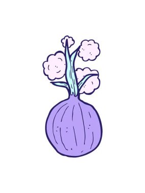 karikatür soğanın animasyonunu bob ve duraklat