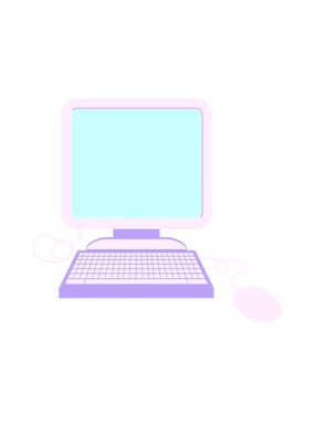 bir bilgisayar hatasının düz renk çiziminin canlandırmasını çalıştır