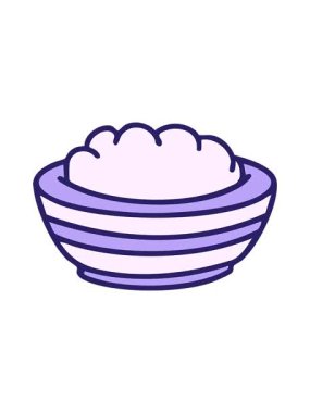 Brezilya geleneksel pirinç karikatürünün kasedeki dönen hareketli animasyonu