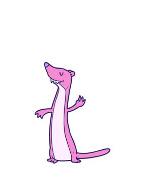 Çizgi film sansarının animasyonunu genişletiyorum.