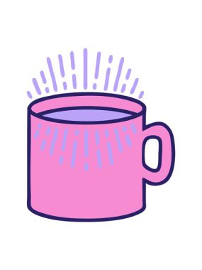 Bir fincan kahvenin canlandırılmasının ışık efekti