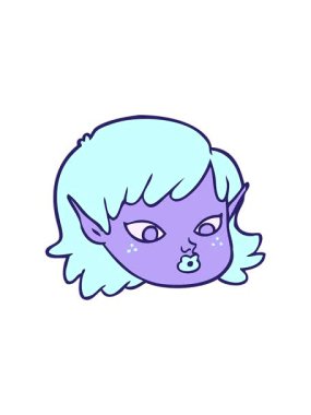 Elf kız çiziminin dikkat çekici animasyonu