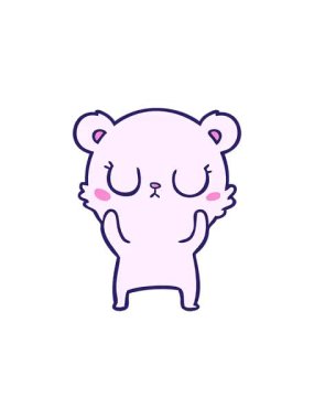 Mutlu kutup ayısı çizgi filminin gösterişli satış animasyonu