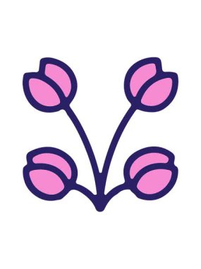 lale illüstrasyonunun hareketli animasyonu