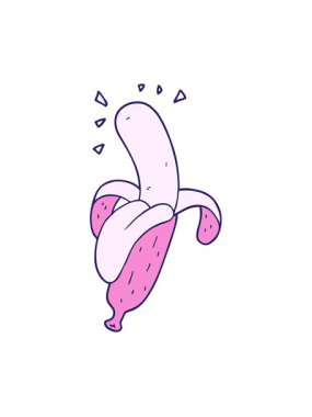 Muz çizgi filminin titreşimli hareketi