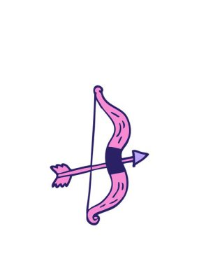 Çizgi film karalama yayı ve okun animasyonunu genişletiyor