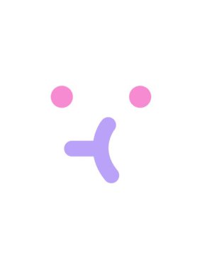 Basit yüz simgesinin yıldız patlaması etkisi canlandırması