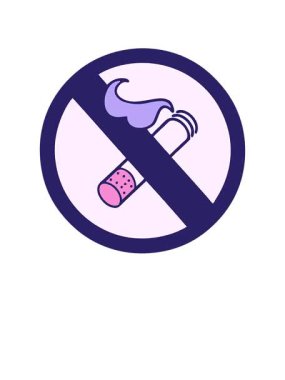 Sigara içilmeyen tabelanın dizaynının yükselişi ve yüzdürülmesi