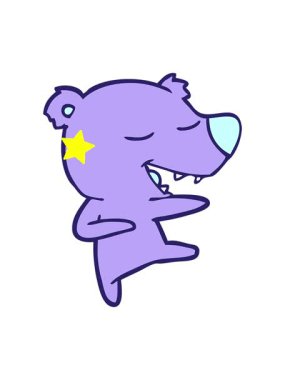 Parıldayan yıldızlar ayı çizgi filminin animasyonunu etkiler.