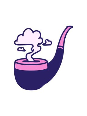 Dövmenin hareketli animasyonunu geleneksel sigara içici piposuyla patlatmak