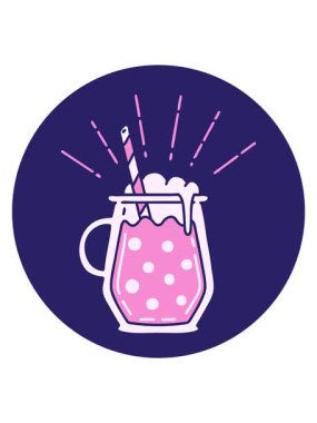 Dövme stili zencefilli biranın hareketli animasyonu