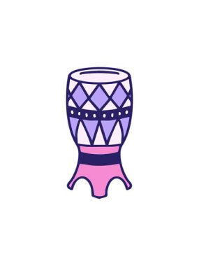 Brezilya surdo karnaval davulunun yıldız patlaması etkisi animasyonu